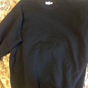 Refuge Black Crewneck Top